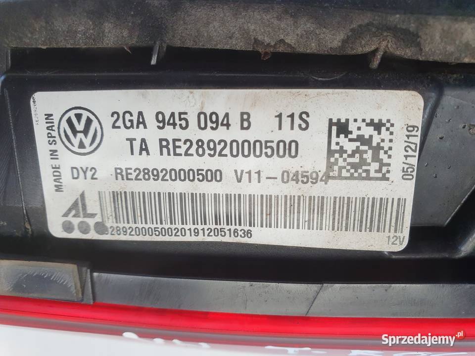 VW TROC TYLNIA TYLNA LAMPA LEWA lewy tył LED Chełm