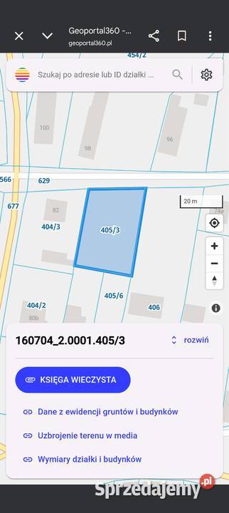 Sprzedam działkę budowlaną Grunty i działki Bielice