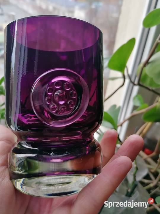 Stare szkło szklanica z pieczęcią