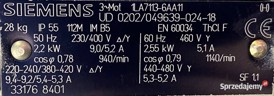 motoreduktor przekładnia 22kW 200obr kujawsko-pomorskie Pigża