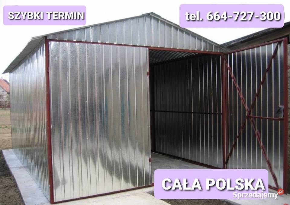 Garaż blaszany 3x5 Garaże MOCNE SZYBKI TERMIN Warszawa