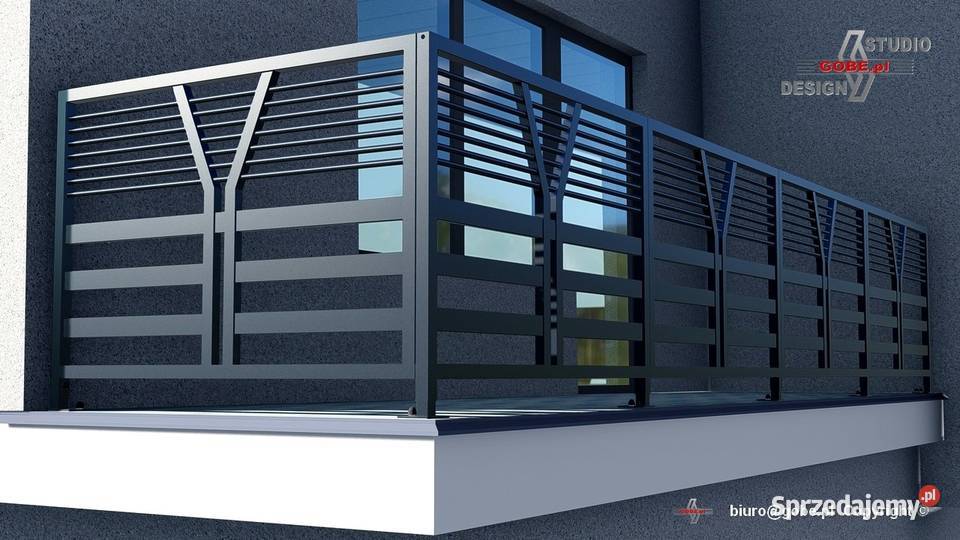 Balustrada balkonowa tarasowa nowoczesne Gliwice