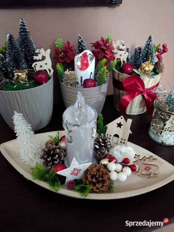 Stroik świąteczny na stół Rękodzieło sprzedam