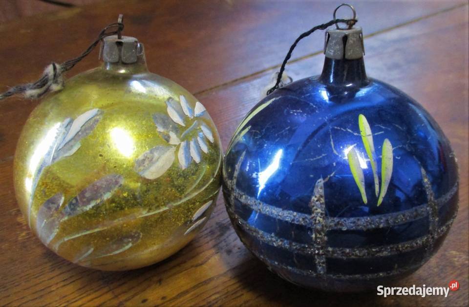 Bombki Szklane lata 60 PRL Nieporęt
