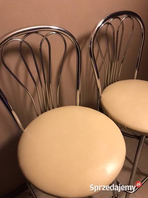 Sprzedam dwa hokery Venus Wood Chrome z kremowym Rybnik
