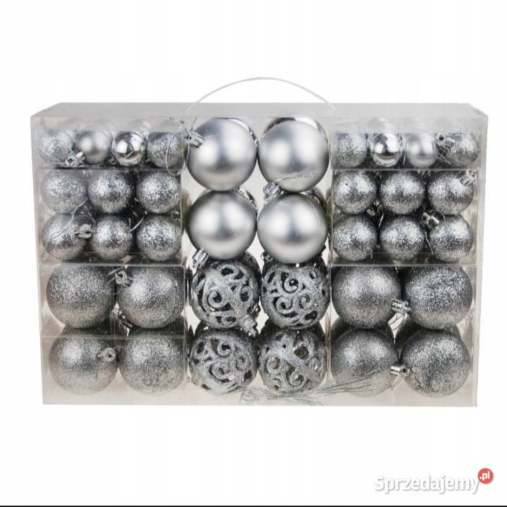 BOMBKI CHOINKOWE 643 100 ZESTAW SZARY Suchy Las