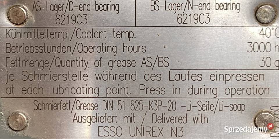 silnik elektryczny 110kW 2982obr 3fazowy SIEMENS Pigża