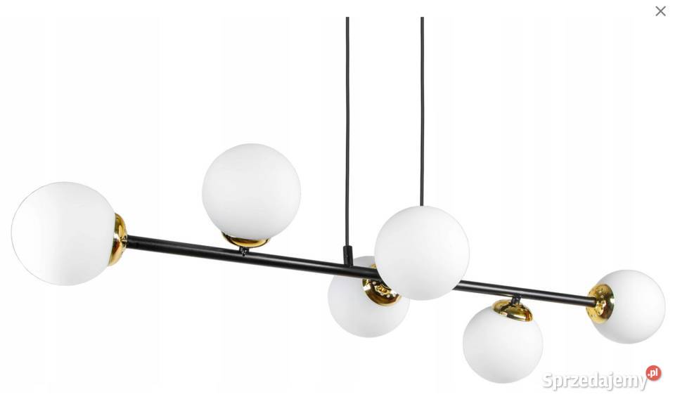 LAMPA WISZĄCA SUFITOWA ŻYRANDOL Szklana PLAFON Choroszcz