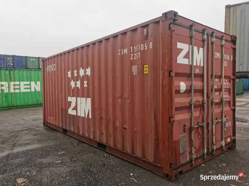 Kontener morski magazynowy 20DV 6 metrowy Kowary