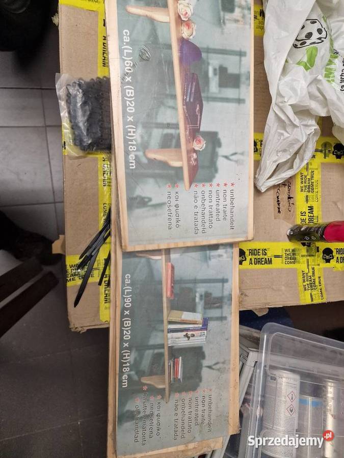 Półki drewniane dostępne 4 sztuki 20cm Półki dolnośląskie Wałbrzych