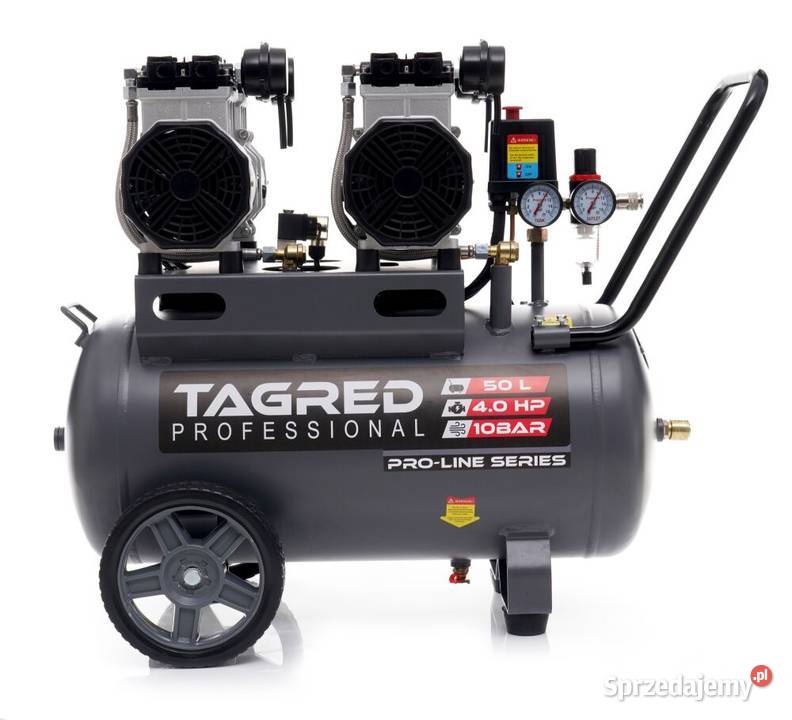 10bar sprężarka bezolejowa 50l 4 tłoki kompresor Nowe