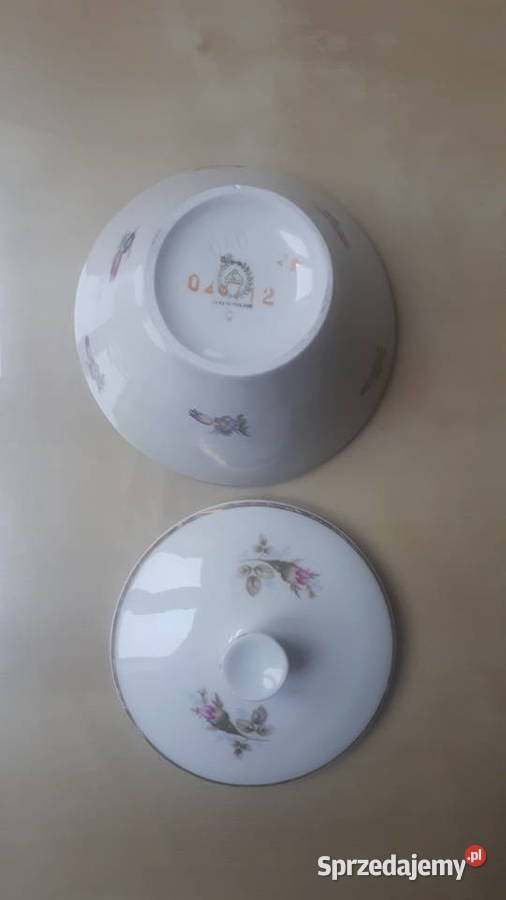 cukiernica porcelana Chodzież biały Kamionki