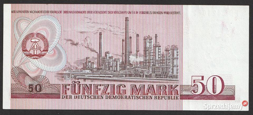 Niemcy DDR NRD 50 marek 1971 FD ENGELS STAN 12 Łódź
