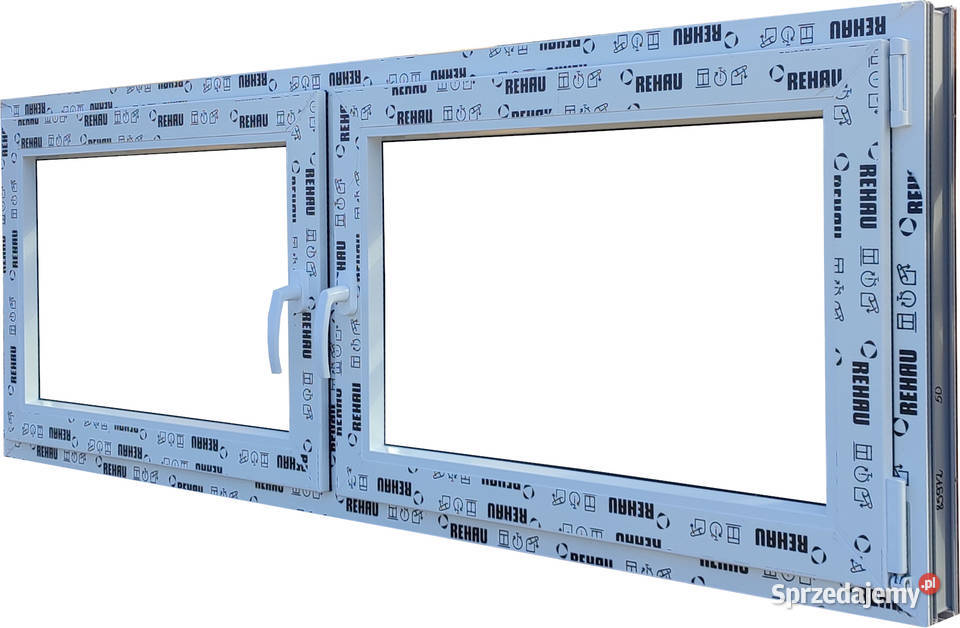 OKNA KacprzaK OKNO PCV 176X63 NOWE ZEW ZŁOTY DĄB