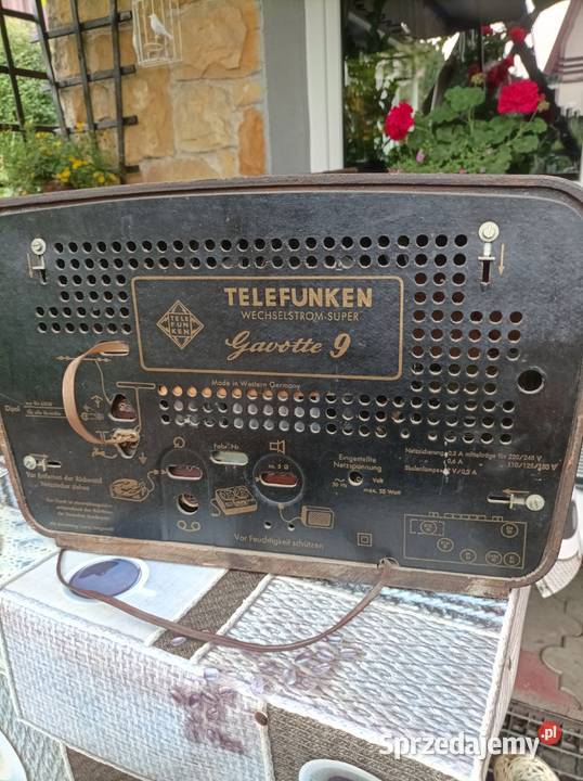 Telefunken Gavotte 9 niemieckie radio lampowe Płock