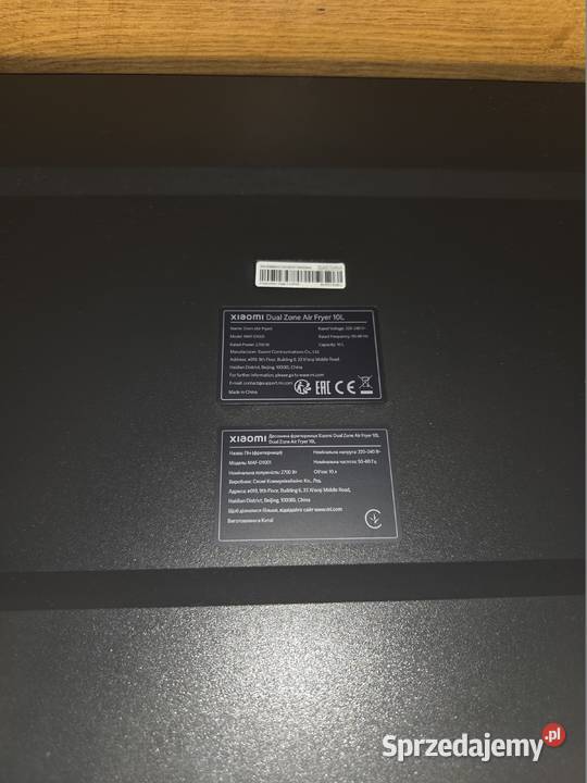 Frytkownica beztłuszczowa Xiaomi Dual Zone Air dolnośląskie Zgorzelec