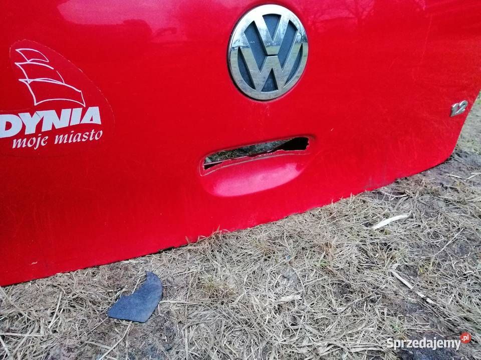 VW POLO IV 9N KLAPA BAGAŻNIKA TYŁ TYLNA Czerwona Mężenin