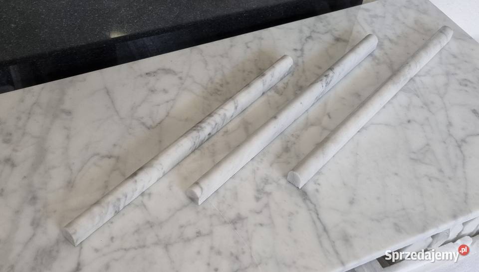 WAŁEK OZDOBNY ŚCIENNY BIANCO CARRARA POLEROWANY Bielawa