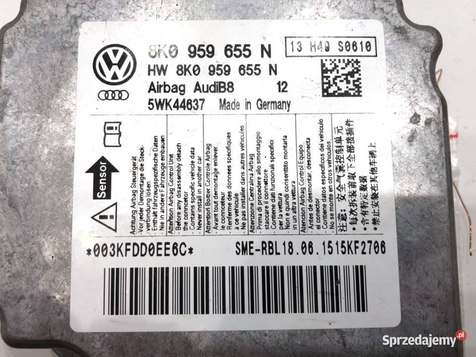 SENSOR AIRBAG AUDI A4 B8 8K0959655N 0715 CZUJNIK