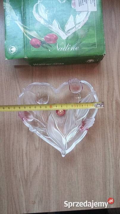 Szkło w kształcie serca na cukierki Warszawa