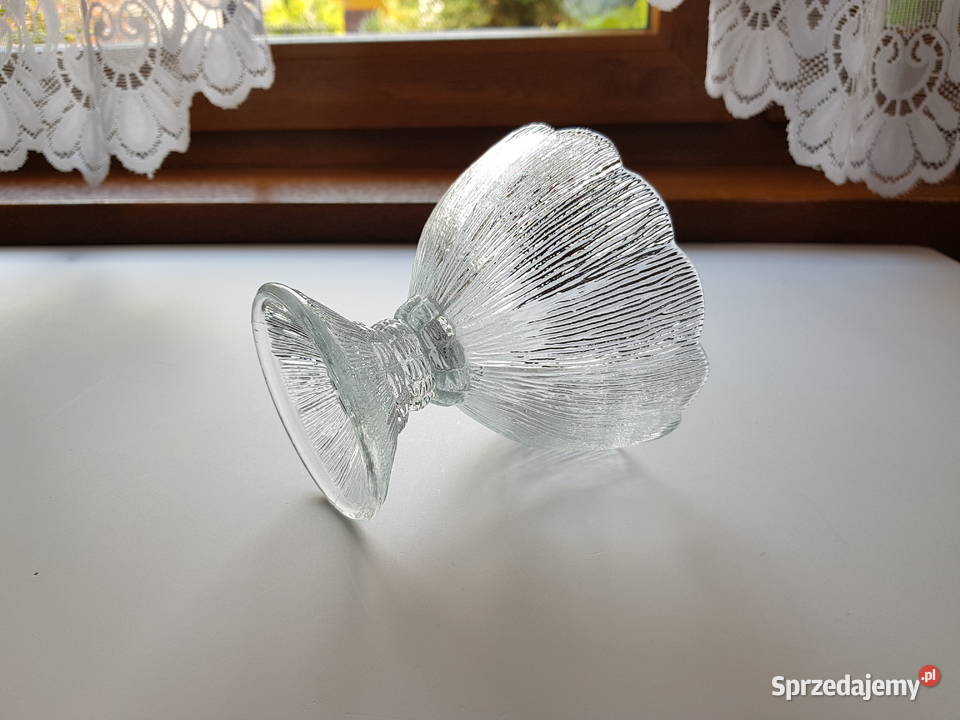 Cukiernica pucharek Cora Ząbkowice szkło PRL Dąbrowa Górnicza