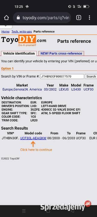 Lexus Ls 430 kanapa fotele LR20 czarne lubelskie Biała Podlaska