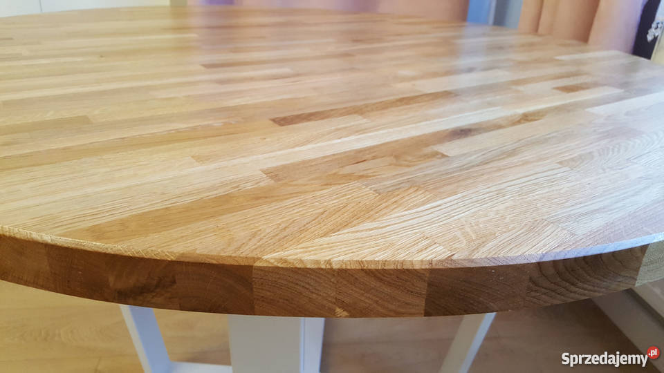 Nowoczesny stół dębowy okrągły Loft 120 Stoły, krzesła, biurka Krosno