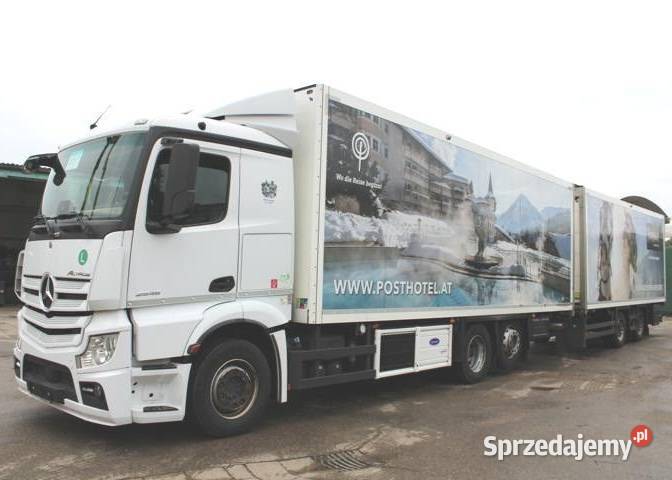 Chlodnia z przyczepa Mercedes Warszawa