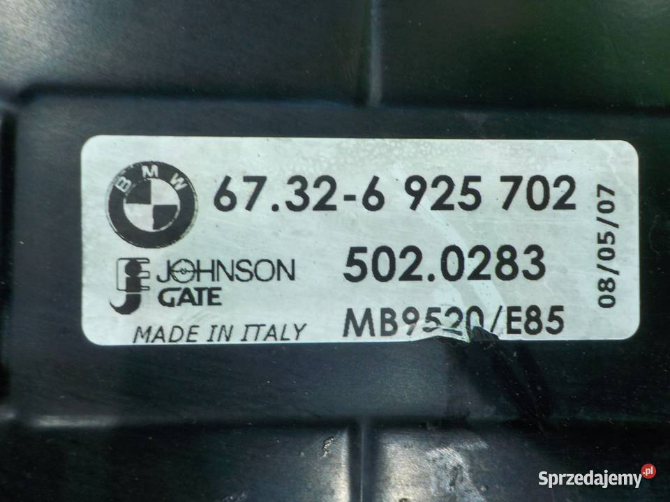 BMW Z4 E85 LIFT 20 B 07r 0609 wentylator Wentylatory chłodnicy mazowieckie Suków sprzedam