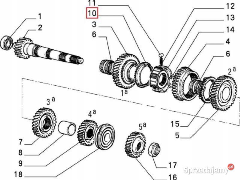 SYNCHRONIZATOR BIEGÓW ALFA ROMEO 145 9799 16 18