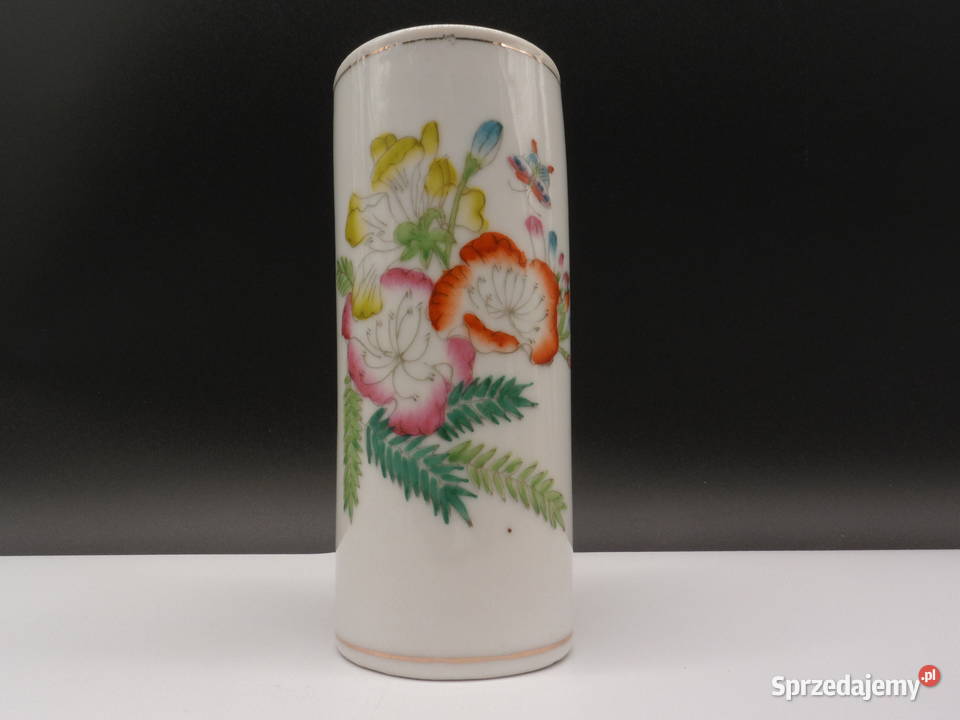 Chiński Wazon Porcelanowy Ręcznie Malowany