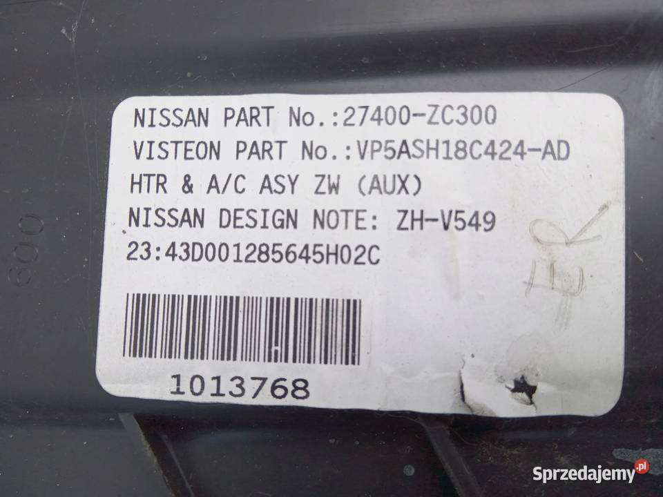 NAGRZEWNICA INFINITI QX56 0410 NISSAN ARMADA Nowy Tomyśl