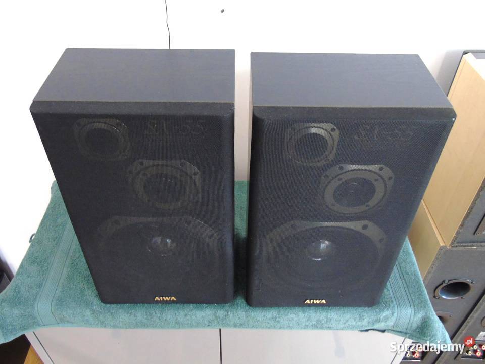 Świetne kolumny stereo Aiwa SX55 ładne DOSTAWA Słuchawki i głośniki