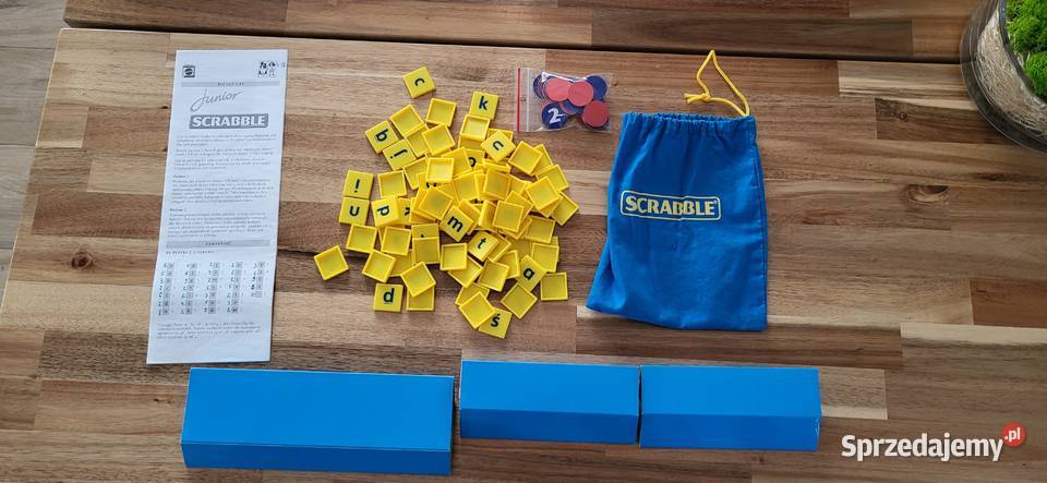 Scrabble Junior dwie gry słowne w jednej stan Dla dzieci Wojkowice Kościelne sprzedam