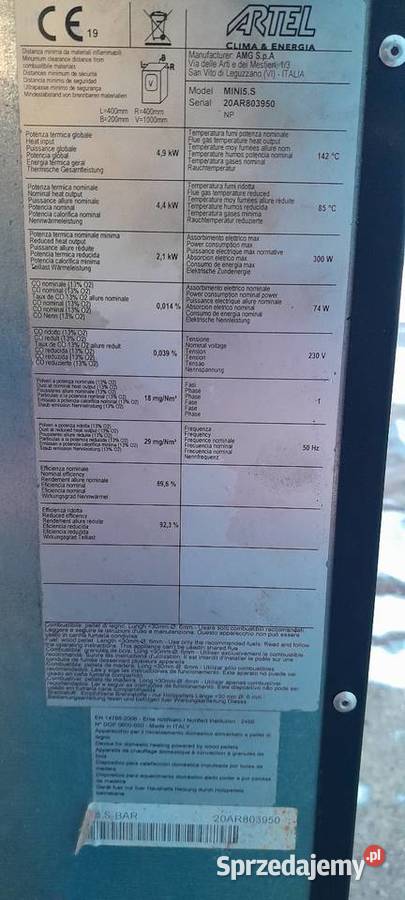 Kominek Piecyk na pellet Służewo