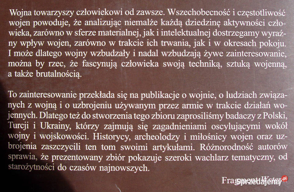 WYBRANE PROBLEMY BADAWCZE HISTORII WOJSKOWOŚCI militaria, broń, wojskowość Limanowa