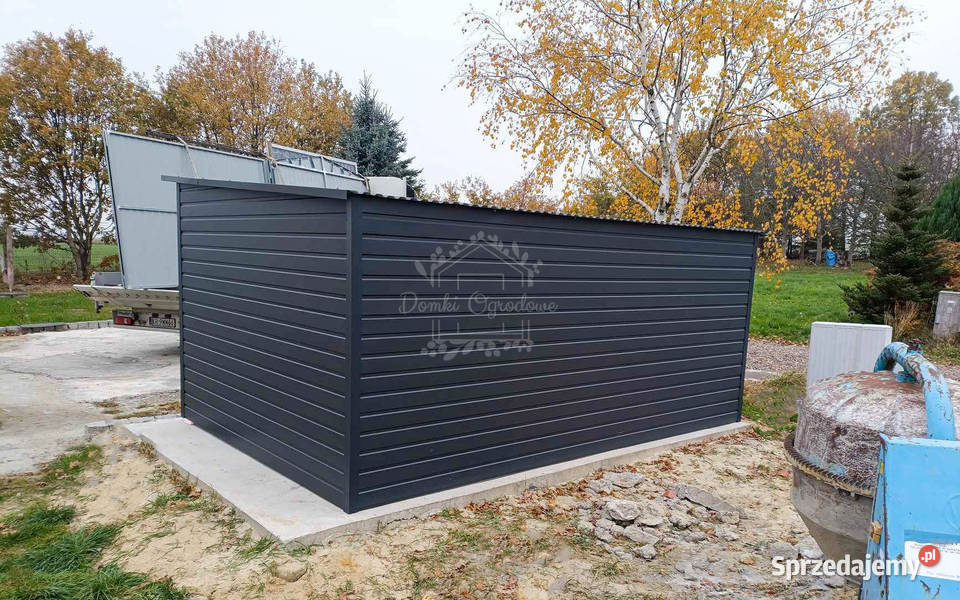Schowek domek ogrodowy 45x25m okno antracyt dach Krynica-Zdrój