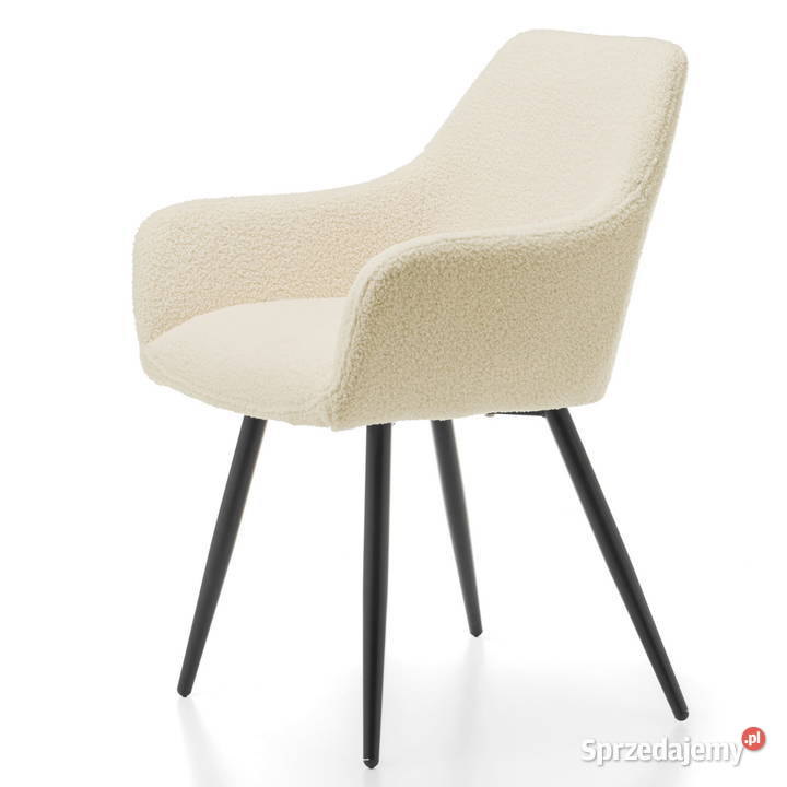 Beżowe Krzesło Boucle Wysyłka 24H Dostawa 0 Tarchały Małe