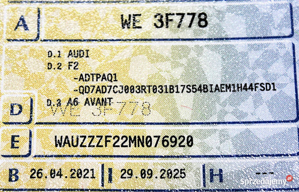 Audi A6 Avant Quattro 40TDI SalonPL FV23 204 Sokołów