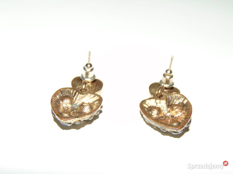 kolczyki w kształcie serca Lublin sprzedam