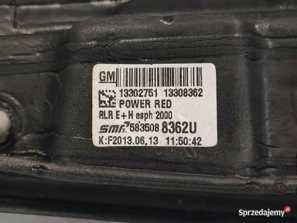 OPEL ASTRA J LIFT 13r lusterko prawe 13302751 Kielce sprzedam