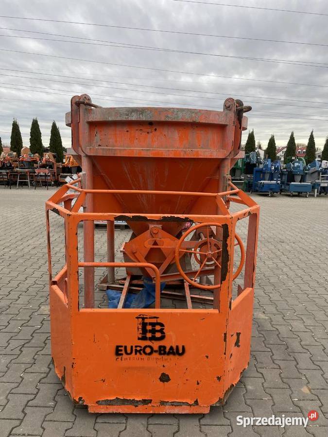 Pojemnik dźwigowy z podestem zbiornik do betonu Ślesin