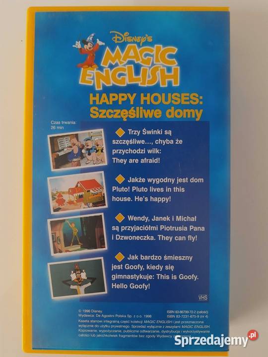 Magic English Disneys zestaw 12 kaset VHS 80 3 i więcej