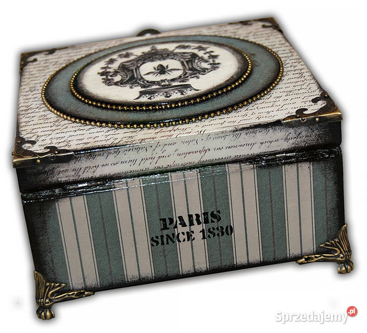 SZKATUŁKA drewniana VICTORIAN QUEEN BEE French Bydgoszcz