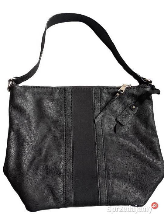 czarna torebka skórzana marki ESPRIT 30cm Wrocław
