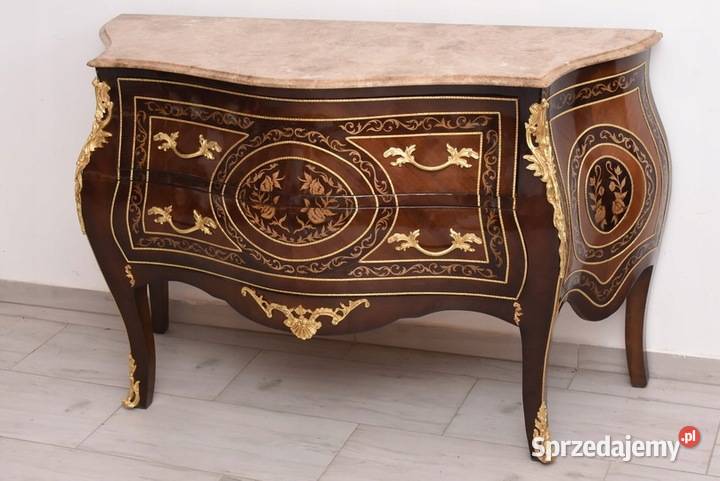 Królewska Drewniana Komoda Inkrustowana Szafa Kraków sprzedam