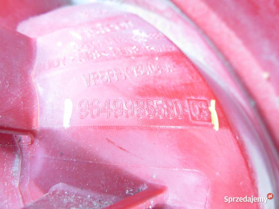 LAMPA PRAWA TYLNA PEUGEOT 207 964998658003 Lampy tylne małopolskie