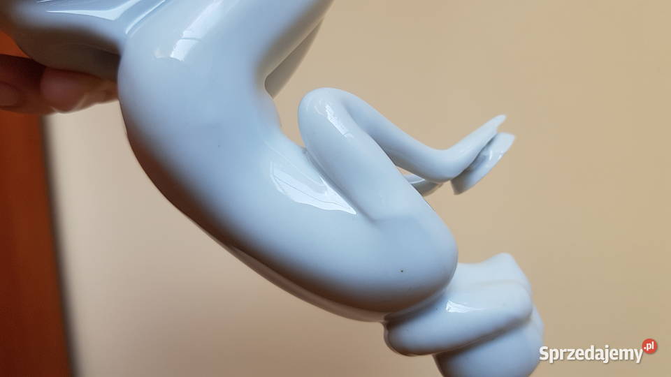 Stara porcelanowa figurka Klęcząca Kobieta Dąbrowa Górnicza