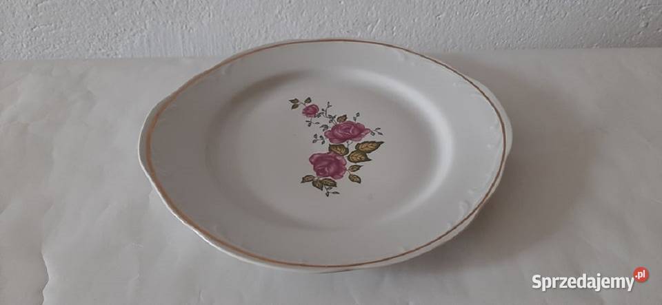 Talerze porcelana duży półmisek i okrągła miska Dom i Ogród mazowieckie