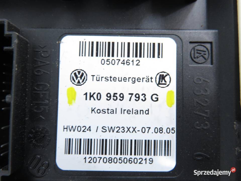 PODNOŚNIK SZYBY LEWY PRZEDNI VW GOLF PLUS